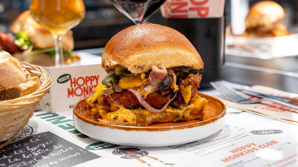 hoppy monkey club burger du moment