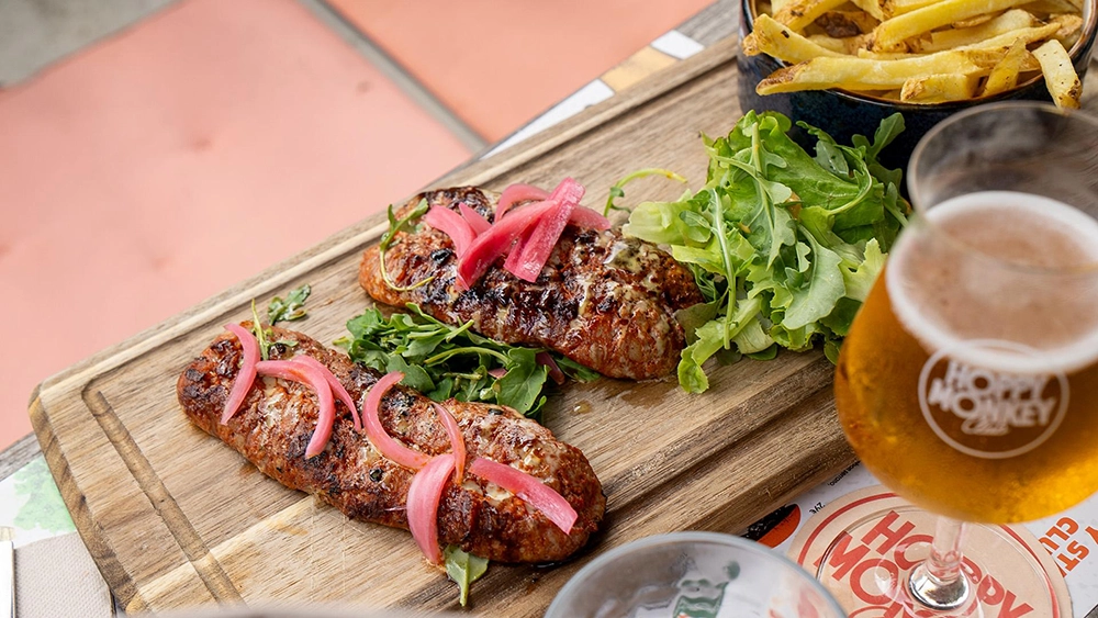 hoppy monkey club chorizo artisanal grillé