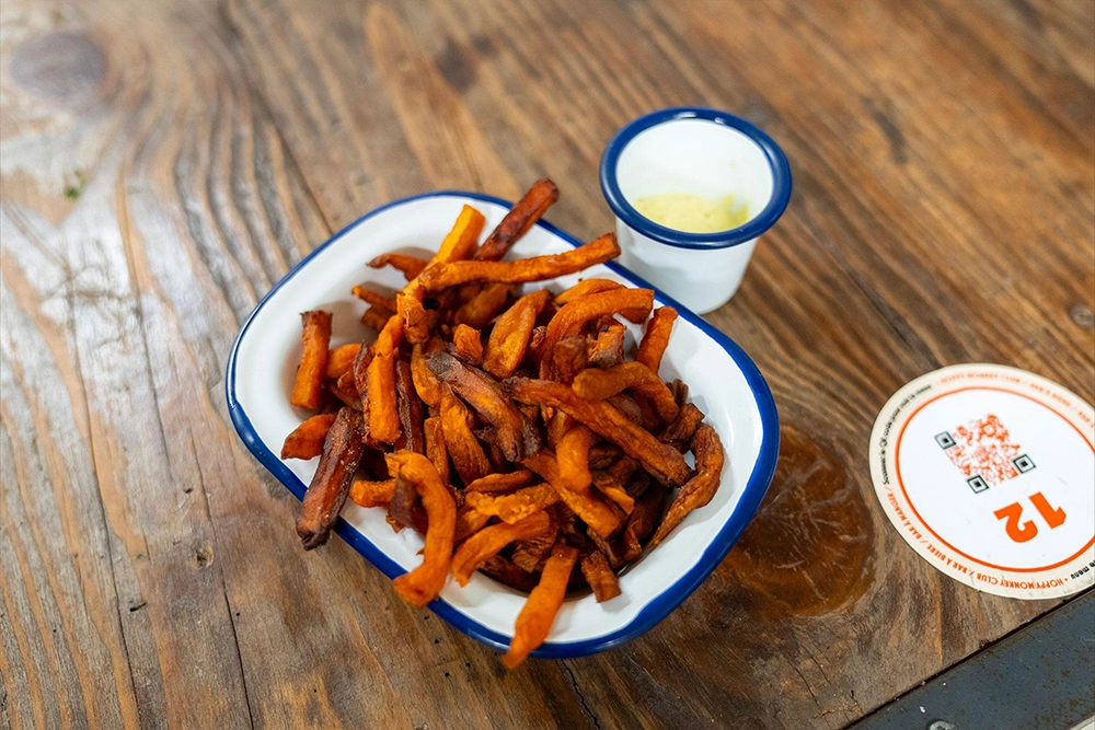 hoppy monkey club frites patate douce