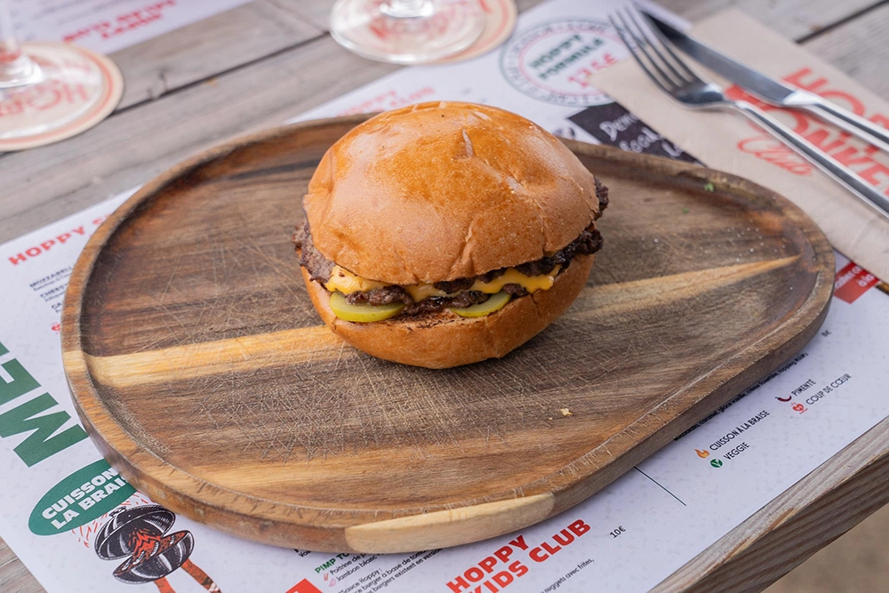 hoppy monkey club hoppy burger