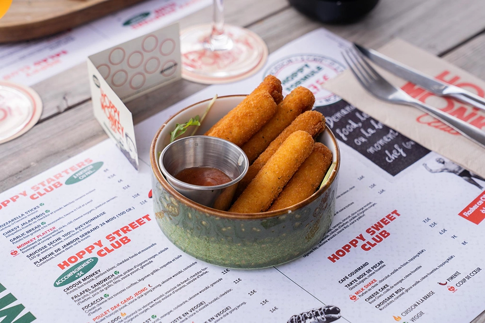 hoppy monkey club mozzarella sticks