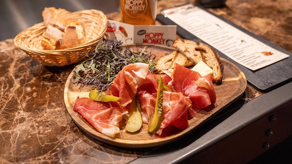 hoppy monkey club planche de jambon serrano 24 mois